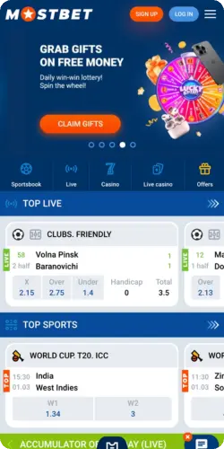 Mostbet top sports betting